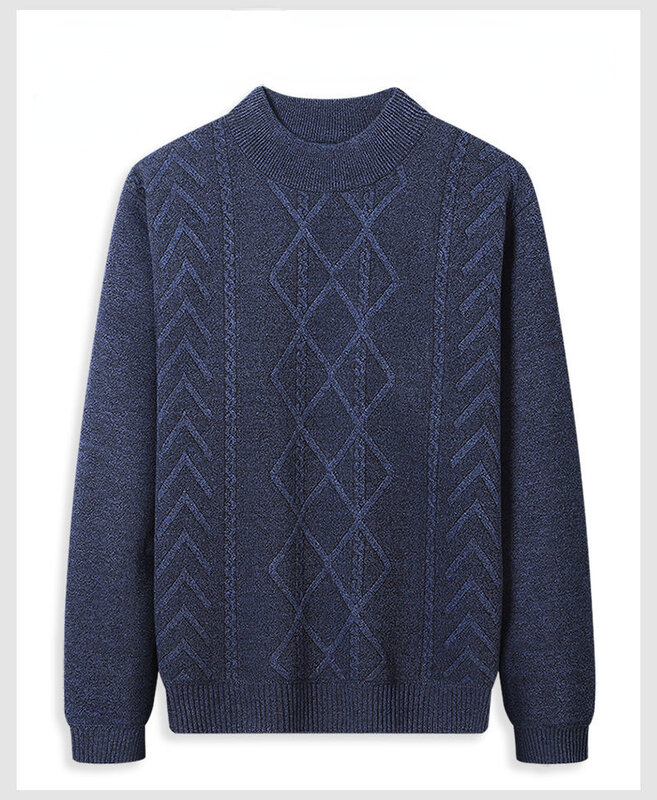 Осенне-зимний корейский пуловер, вязаный свитер, одежда для папы, мужской теплый свитер, куртка, топы, вязаный свитер