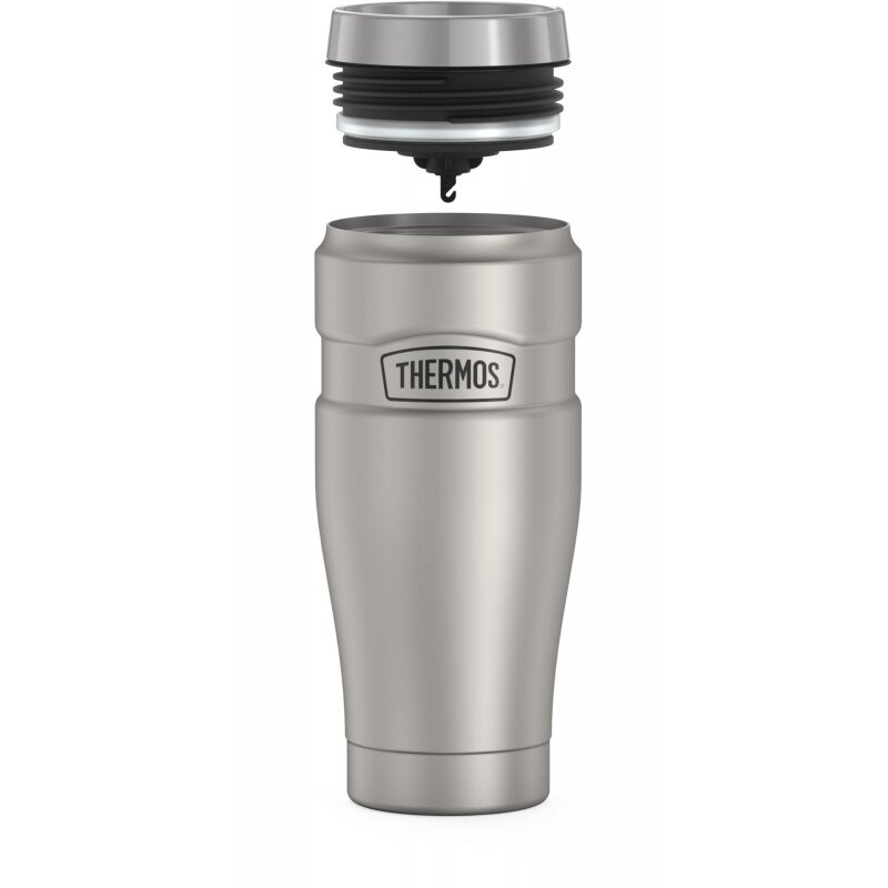 Thermos Stainless King Vacuum Insulated Stainless Steel Tumbler, 16oz, Matte Stainless Steel