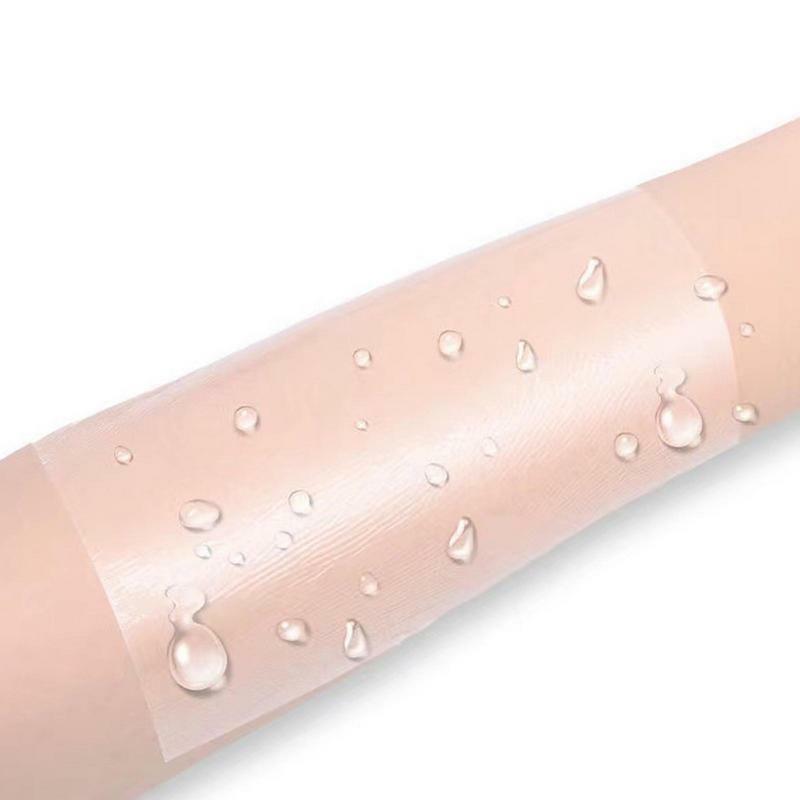 10pcs Waterproof Transparent Stretch Adhesive Bandage Fixed Tape For Tattoo Anti-allergic Wound Dressing Fixer Plaster
