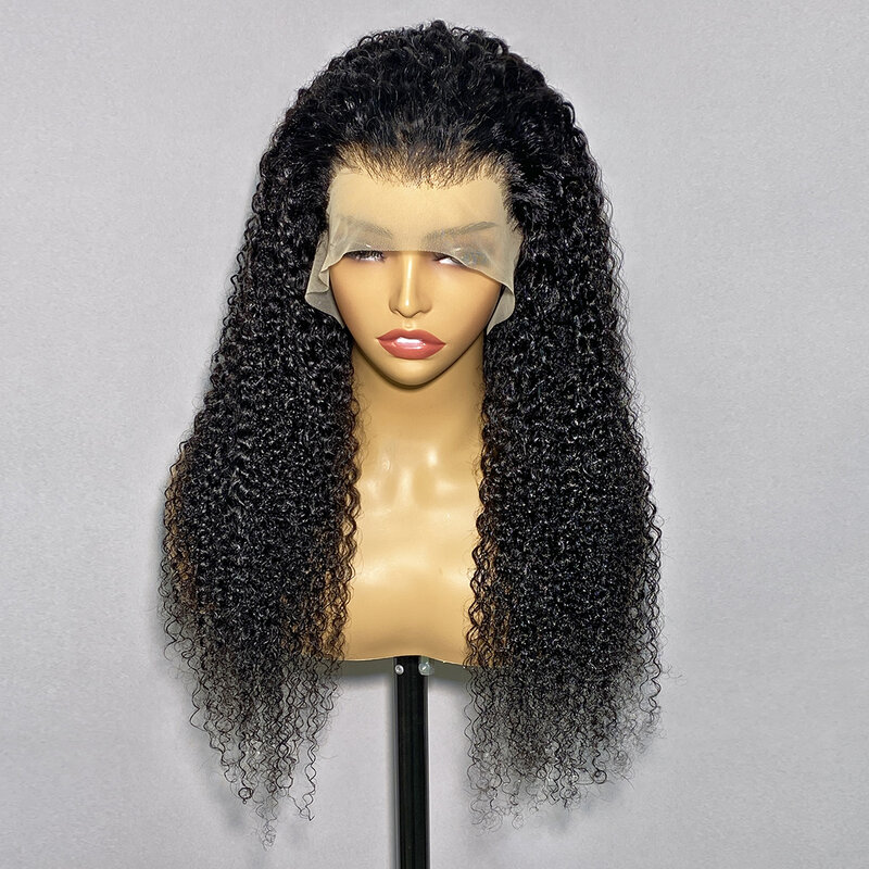 Peluca de cabello humano rizado con cierre de encaje para mujer, postizo de encaje frontal, 4x4, 12-30 pulgadas, prearrancado