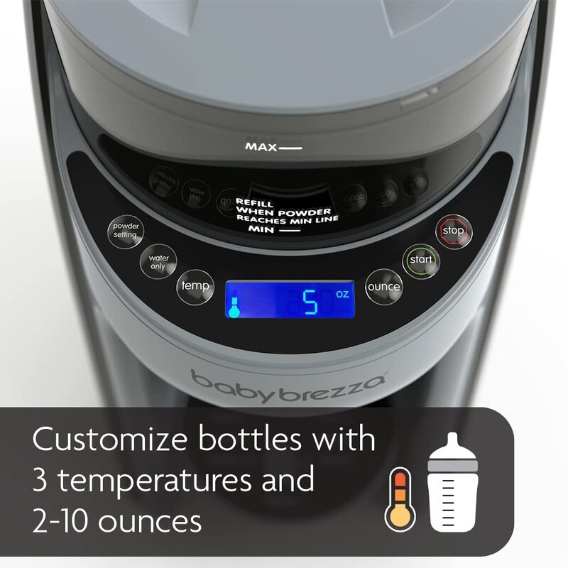 Máquina dispensadora, mezcla automáticamente una botella de fórmula caliente al instante, produce fácilmente una botella con mezcla automática de polvo (120 voltios)