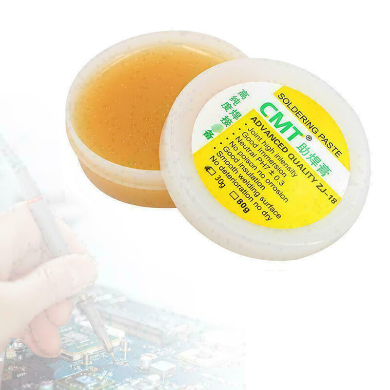 Krim pelumas Las Solder Rosin 35g, suku cadang alat las keasaman tinggi insulasi baik PCB untuk ponsel