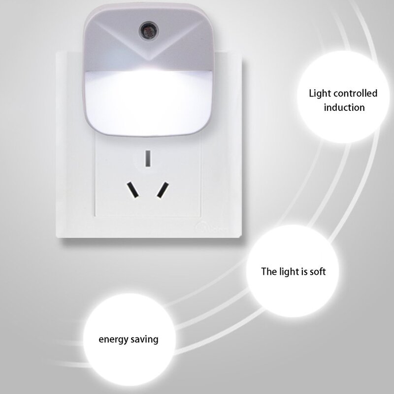 Lampu tidur ไฟกลางคืนเซ็นเซอร์การเคลื่อนไหวร่างกายของมนุษย์แสงไฟเซ็นเซอร์อินฟราเรด LED สำหรับห้องเด็กบันไดทางเดินห้องน้ำ