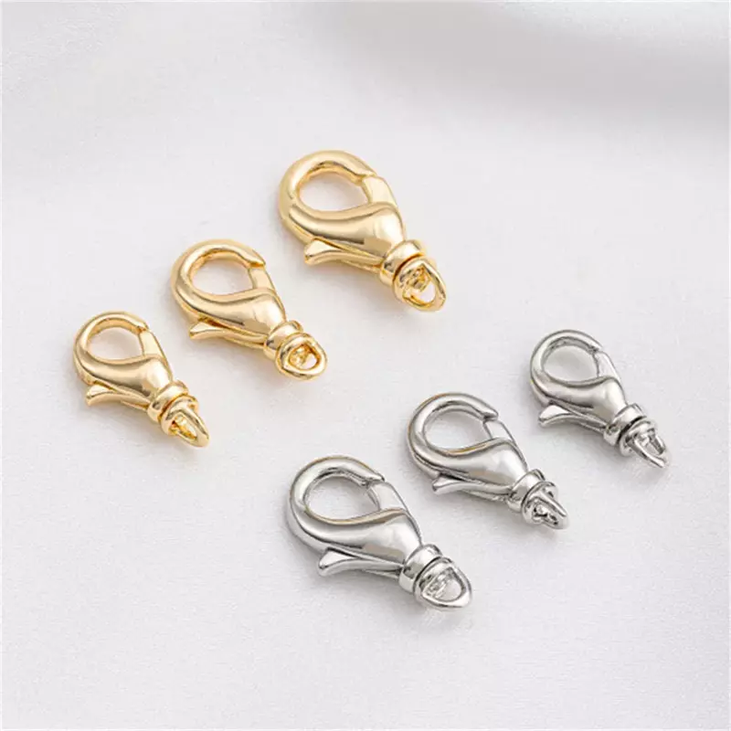 Universal Swivel Buckle 14K Gold Filled Turning Lobster Clasp Handmade DIY Bracelet Necklace Jewelry Finishing Spring Buckle