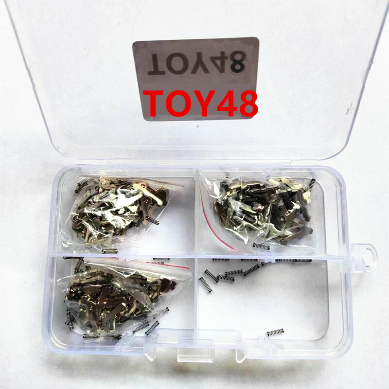 150 buah/lot kunci wafer TOY48 kunci mobil pelat Wafer Reed untuk Toyota Camry Aksesori perbaikan kit N01 NO2 NO3 setiap 50 buah