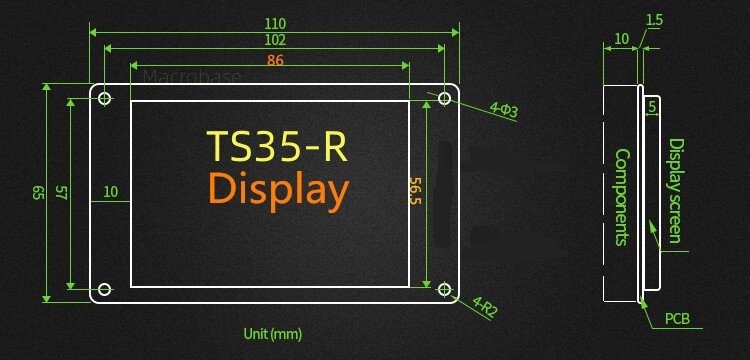 Placa de controle touch screen, MKS, TS35-R, TS24-R, TS35, TS24 Display para MKS DLC32, 32Bits CNC, controlador offline Makerbase