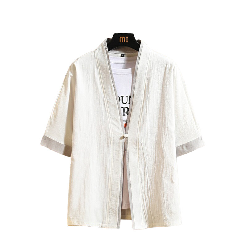 Kimono japonés de media manga para vacaciones, camisa de alta calidad, larga duración, abrigo de cárdigan de vacaciones de verano, a estrenar