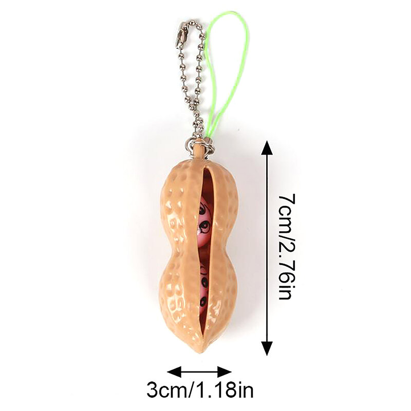 Simulated Peanut Toys Pack Creativity Anti Stress Vent Squishy Squeeze Decompression Toy Funny Keychain Child Adults Toy