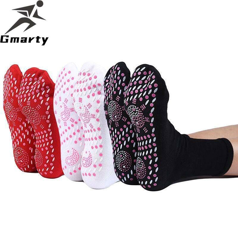Masculino feminino massagem nos pés terapia magnética aquecida meias quentes pontos aliviar o inverno cansado