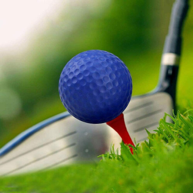 5 sztuk/zestaw piłki golfowe z pianki, kolorowe piłki golfowe długi lot miękkie piłki golfowe do treningu na podwórku w domu losowy kolor