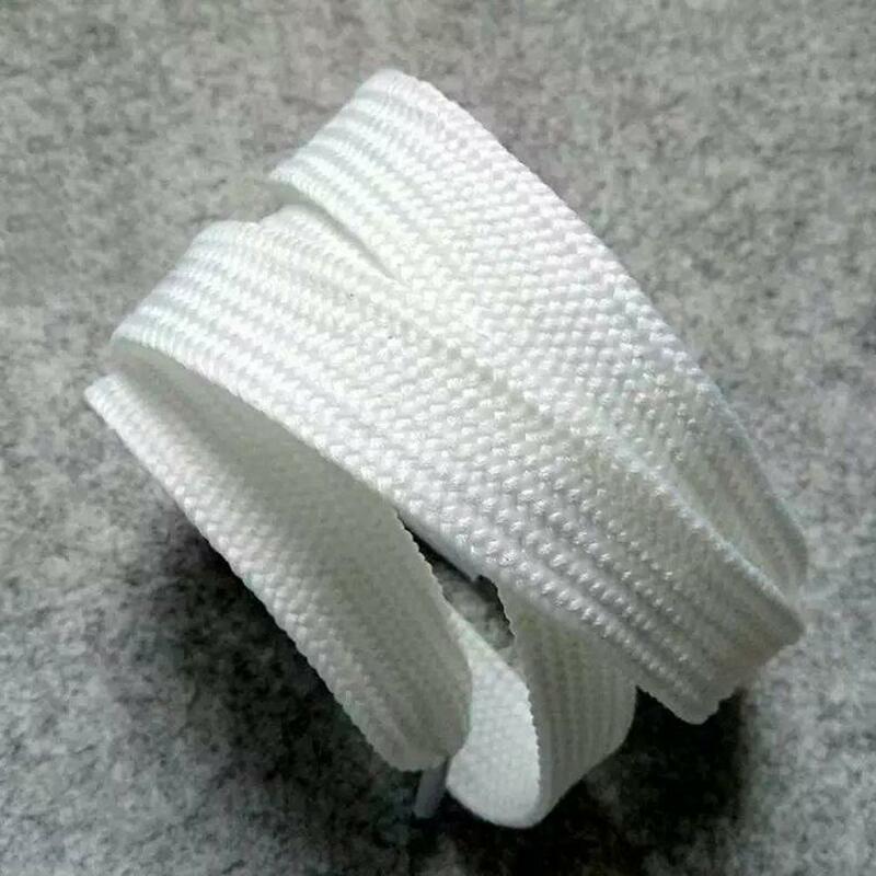 Cordones gruesos de doble capa para mujer, 1,5 CM de ancho, cuerda deportiva no elástica, accesorios blancos para zapatillas de ocio