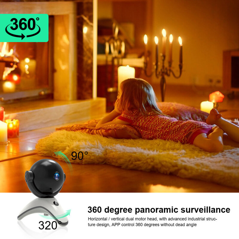 كاميرا واي فاي 5G 8MP 4K كاميرا لاسلكية لمراقبة وحماية المنزل للأطفال كبار السن كاميرا مراقبة الحركة 2-Way الصوت للرؤية الليلية