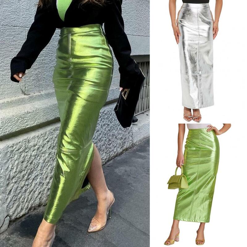 Jupe longue enveloppée taille haute pour femme, jupe maxi élégante, fermeture éclair cachée, coupe couvertes pour femme, Rotterdam Kly