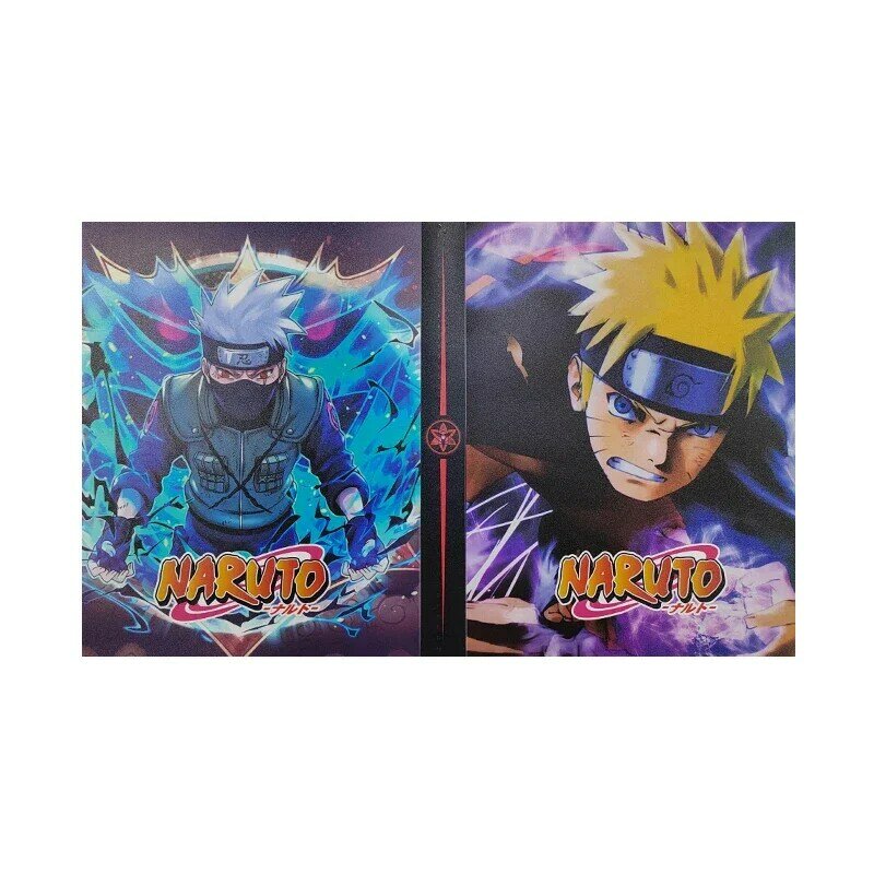 Álbum Naruto Cards Holder Book para Crianças, Jogos de Cartas, Anime Character Collection, Playing Card Toy, Presente Infantil, 80 Pcs, 160Pcs