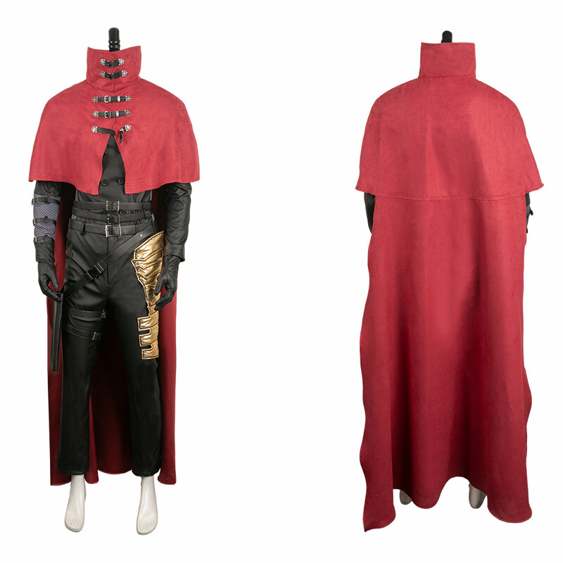 Cid Aerith Vincent Valentine Cosplay Final Fantasy FF7 Costume Cloak Full Outfits For Adult Men Male Boy Halloween Carnival Suit