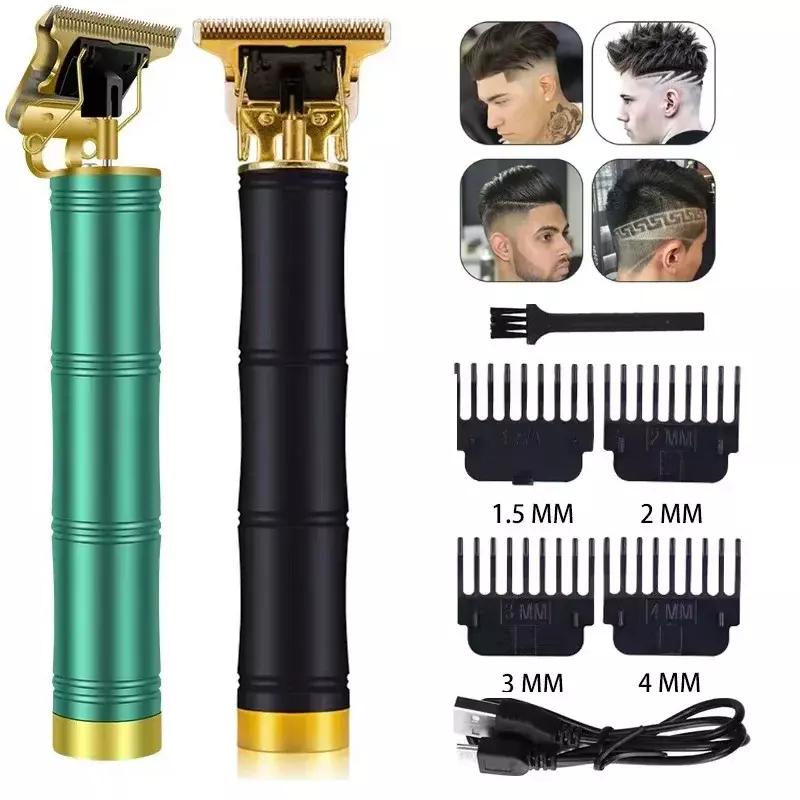 Cortadora de pelo eléctrica T9 para hombre, afeitadora recargable para Barba y Barbero, gran oferta