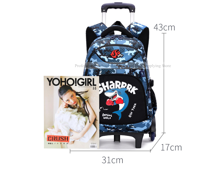 子供用ホイール付きスクールバッグ,車輪付きランドセル,男の子用スクールバッグ