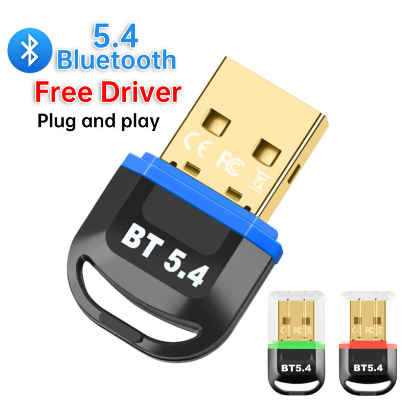 Bluetooth Adapter for PC USB Bluetooth 5.4 5.3 Dongle Bluetooth Receiver for Speaker Wireless Mouse Keyboard Audio Transmitter