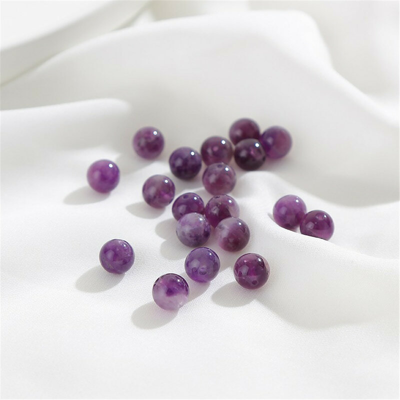 Natural Amethyst Beads Beads Beads Beads Handmade Diy Beaded Bracelet Necklace Jewelry Material Accessories