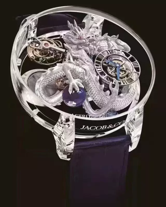 Wysokiej klasy niebiańskie koło zamachowe azjatycki zegarek mechaniczny smoka w limitowanej edycji modny Top zegarek