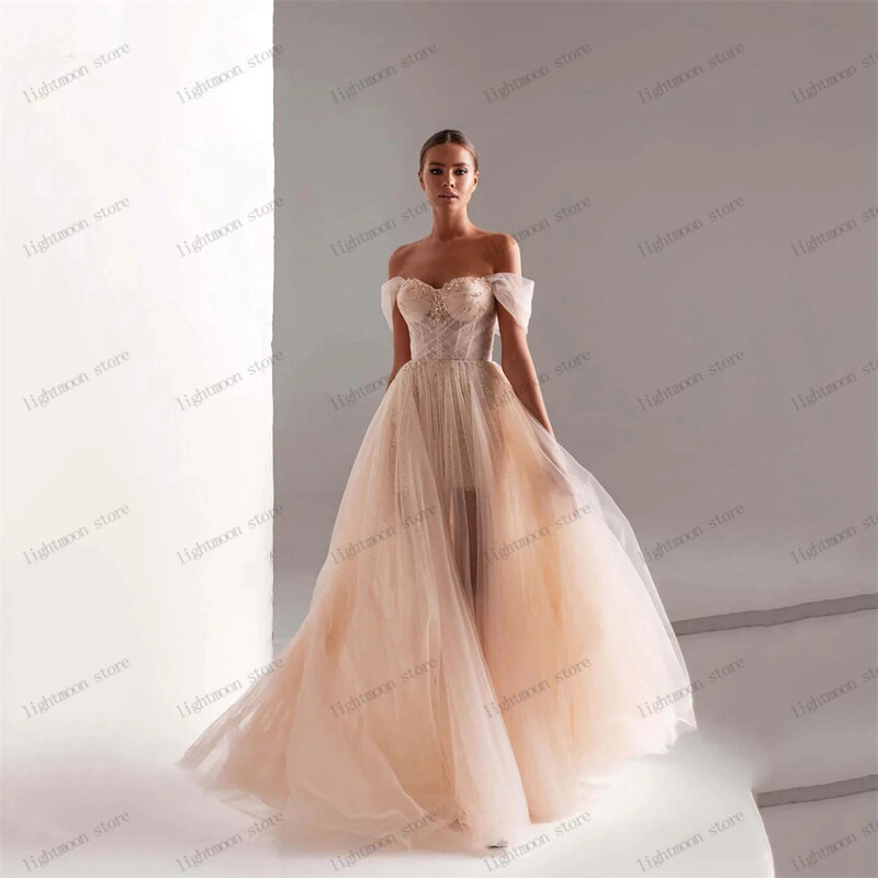 Vintage Abendkleider A-Linie Tüll abgestufte Ballkleid Illusion Roben für formelle Party elegante Schatz Vestidos de Gala 2024