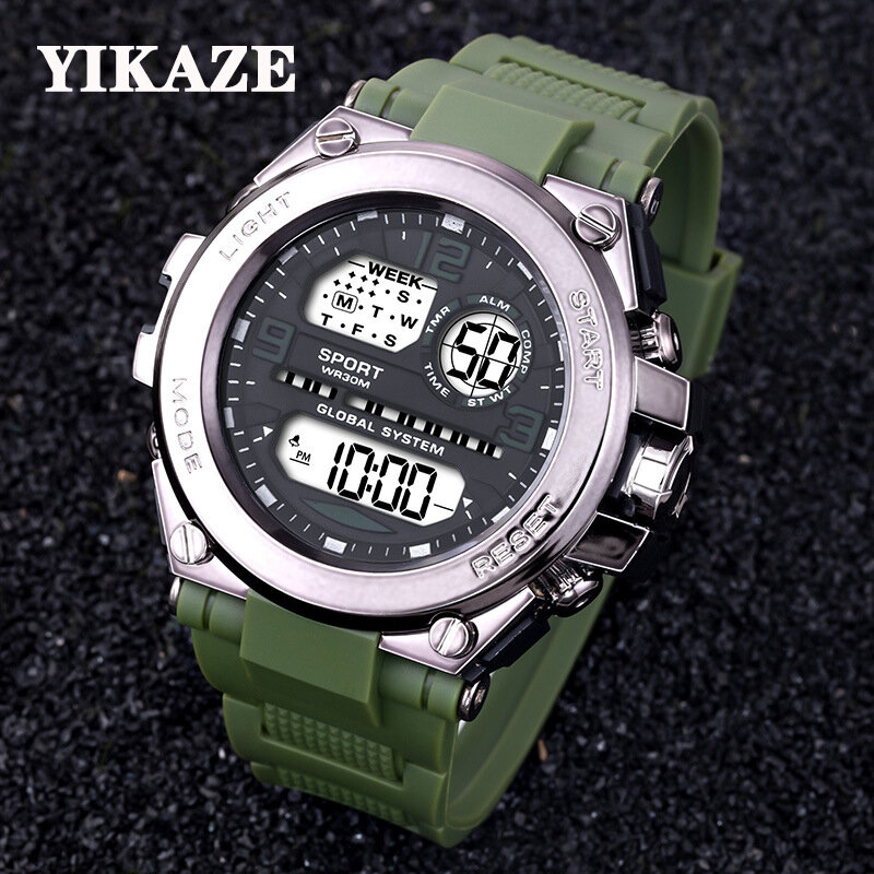 Electronic Man Wristwatch Waterproof Luminous Chronograph Casual Sports Outdoor  Digital Men's Military Watches Clock  homme
