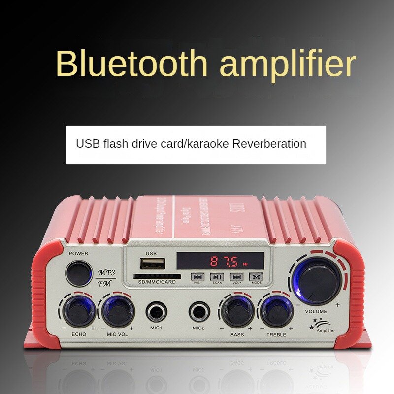 Mini amplificador Bluetooth para el hogar, Partición de Audio profesional, resistencia constante, voltaje constante, caja de altavoz