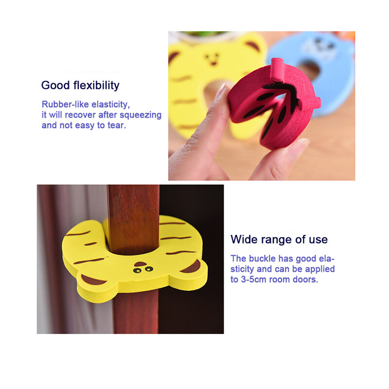 Baby Safety For Newborn Furniture Protection Card Door Stopper Security Cute Animal Care Child Lock Finger Protector
