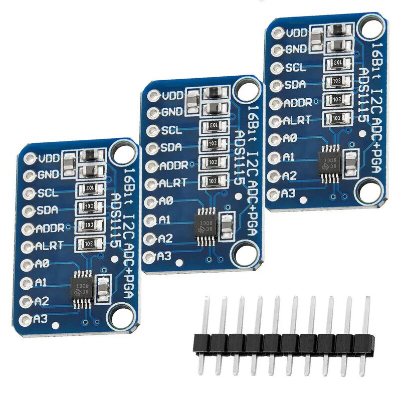 3 x ads1115 adc Modul 16bit 4 Kanäle für Arduino und für Himbeer-Pi