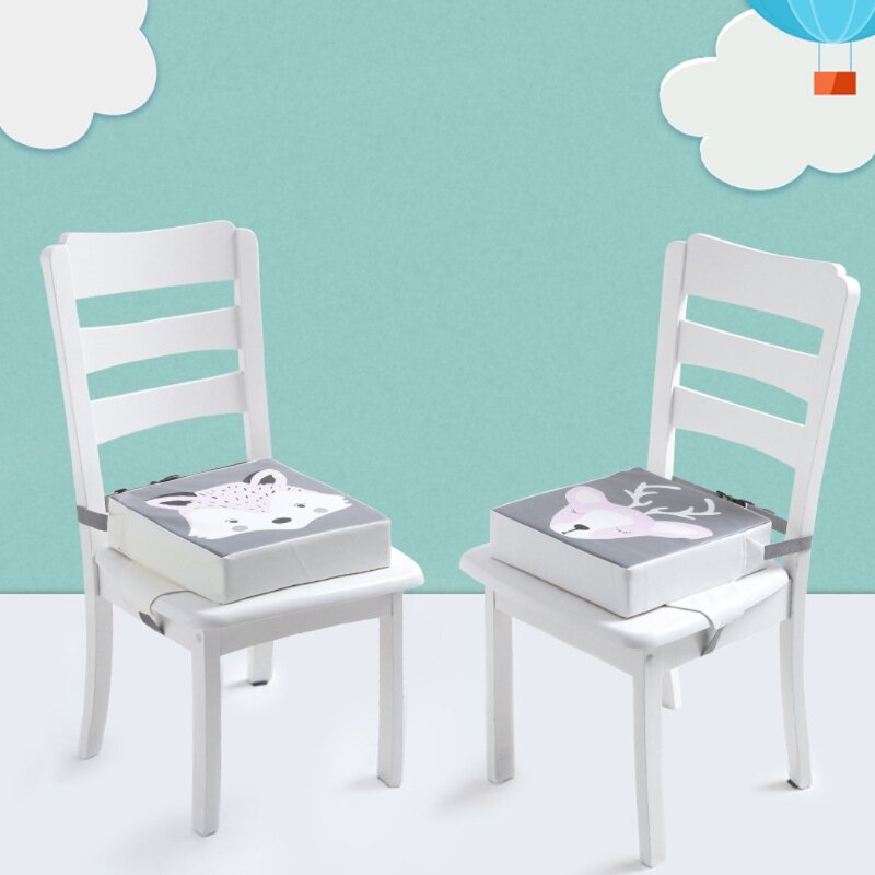 I bambini stampati in cartone animato aumentano cuscino per sedia sedia elastica da pranzo per cuscino del sedile Dropship
