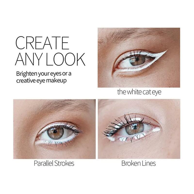 1pc neue weiße Eyeliner Make-up dauerhaft glatt leicht zu aufhellen Bleistifte Augen tragen wasserdichte Make-up Augen Eyeliner Mode e0j7