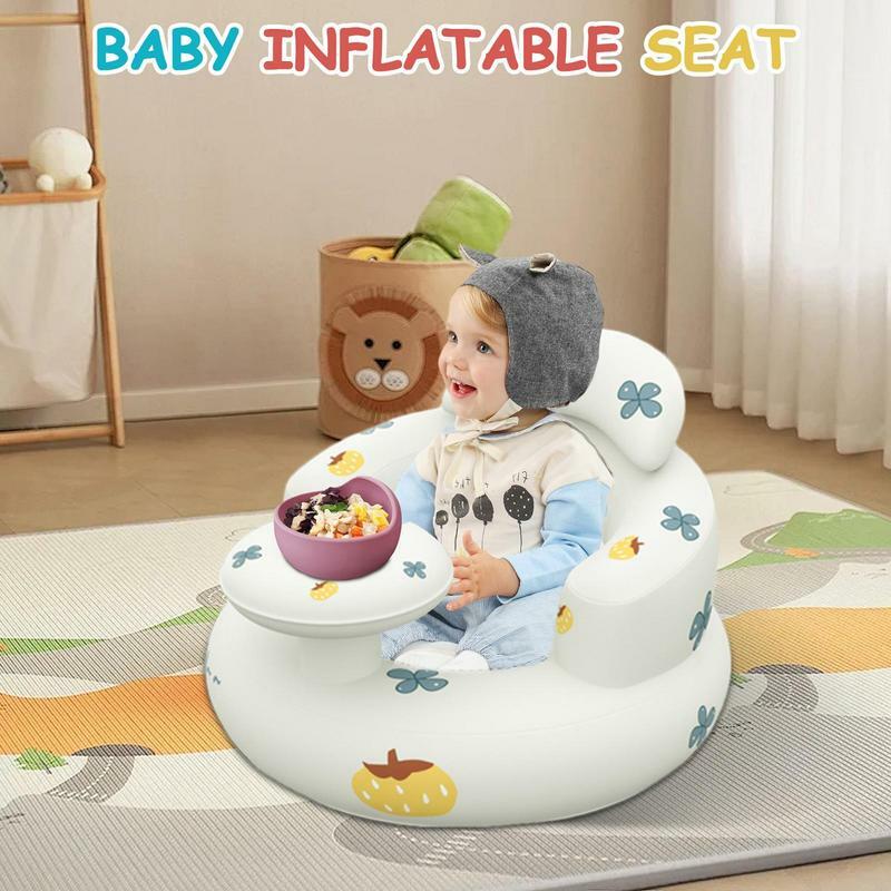 Sofá con respaldo portátil para bebé, silla de seguridad alta, silla inflable para niños pequeños de 3 a 36 meses, asiento de apoyo para bebé, taburetes de verano para niños
