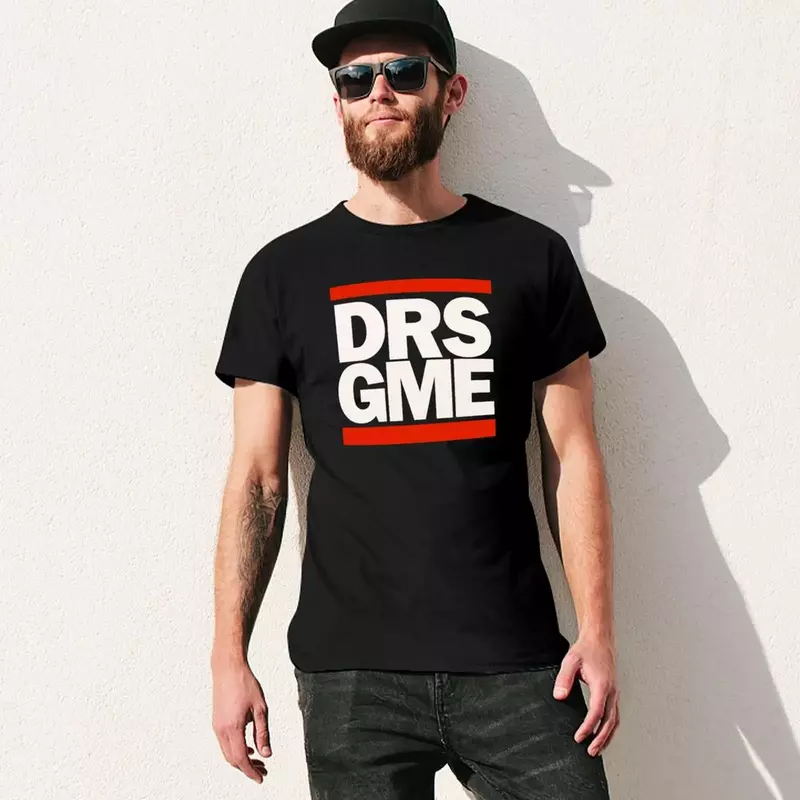 DRS GME 빈티지 티셔츠, 남성 의류, 여름