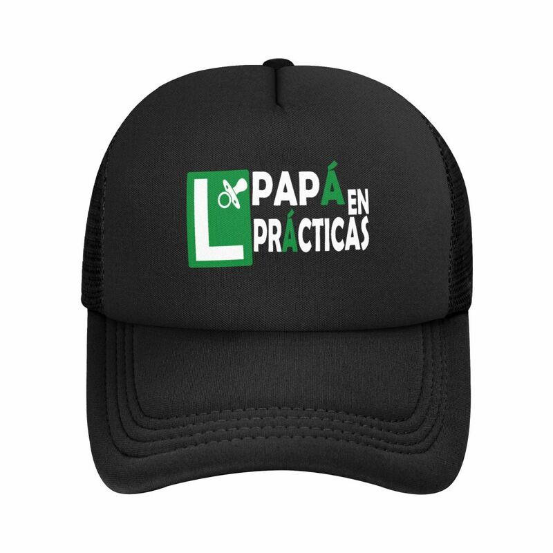 Koszulka przyszłego taty tata ćwiczy hiszpańskie zabawne czapki baseballowe czapki z siateczką czapki przeciwsłoneczne modne czapki dla dorosłych