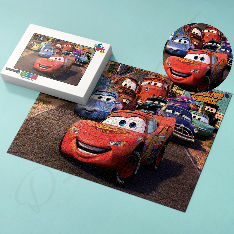 Disney Animierte Film Autos Puzzles für Kinder 35 300 500 1000 Stück von Holz und Cartoon Puzzles Einzigartige Pädagogisches spielzeug