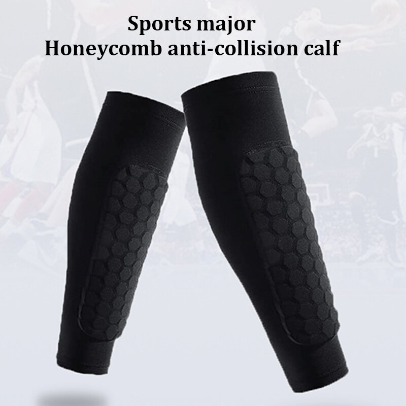 Kaus kaki pelindung kaki sarang lebah, 1 buah Pelindung kaki anti-tabrakan olahraga luar ruangan, perlengkapan bersepeda mendaki gunung