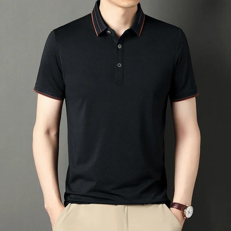 Men's New Fashionable Polo Shirt, Casual and Versatile, Moisture Absorbing, Breathable and Comfortable Top