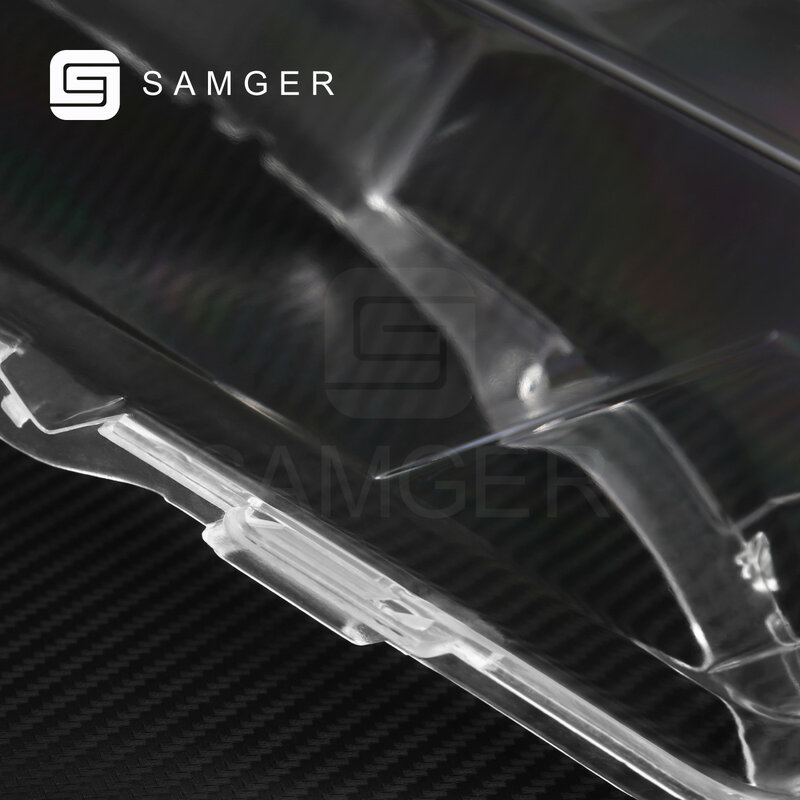 Samger-cubierta de faro delantero de coche, pantalla de lámpara de cabeza, cubierta de lente de cristal, para Audi Q7 2006-2015, 1 par