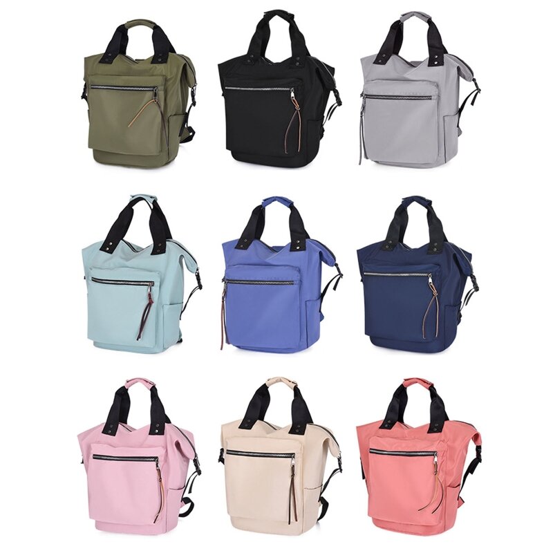 2023 New Casual Nylon Backpack Women Larege Capacity Travel Book Bags for Teenage Girls Students Satchel Handbag Daypack