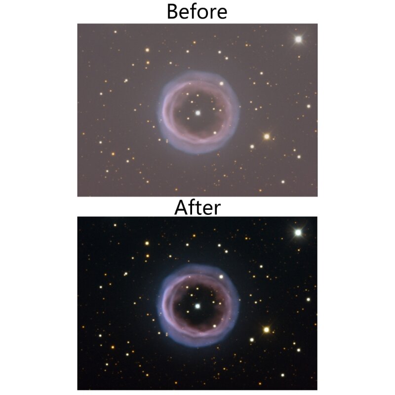 Le filtre UHC pour télescope à contraste élevé pour télescopes 1,25" réduit pollution lumineuse pour les observations