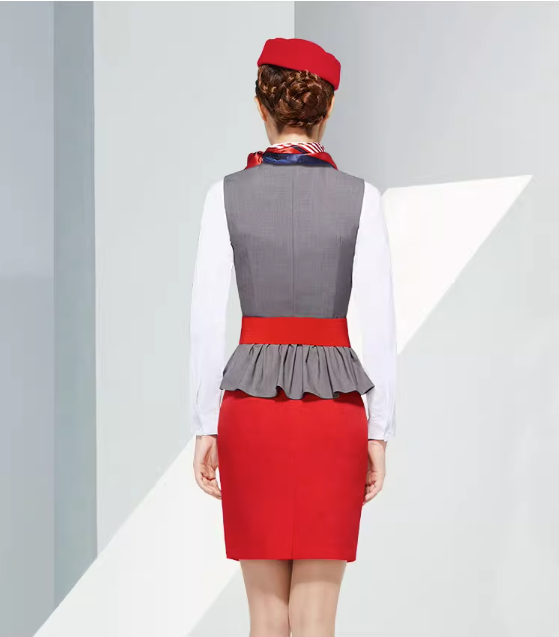 high quality aviation uniform pilot shirt airline pilot uniform fashion skirt airline stewardess uniform
