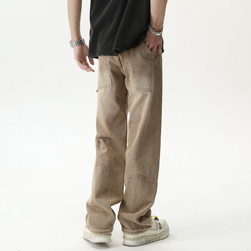 American street ripped jeans Spring boys hip hop trend beggar pants long pants