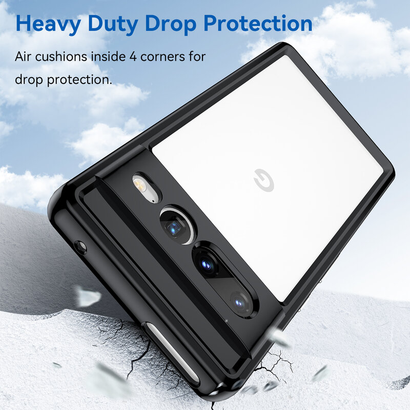 Clear Case For Google Pixel 7 Pro Case Pixel 7 Pro Cover Shell Coque Funda Hard Translucent Shockproof Phone Bumper Pixel 7 Pro