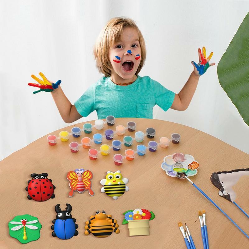 Set di pittura in gesso stampo in gesso genitore-figlio Set di pittura fai da te per bambini arti e mestieri pittura in gesso decorare il tuo