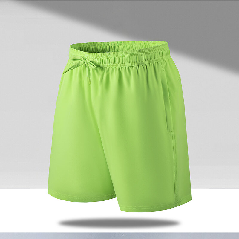 Fashion Loose Elastic Waist Zipper Pockets Korean Shorts Men's 2024 Summer New Oversized Solid Color All-match Casual Shorts