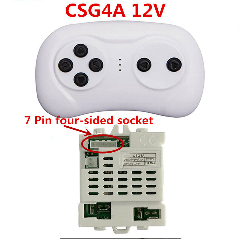 CSG4A 12V 2.4G Bluetooth Điều Khiển Từ Xa Và Đầu Thu Phụ Kiện Cho Trẻ Em Chạy Đi Xe Trên Ô Tô Các Bộ Phận Thay Thế