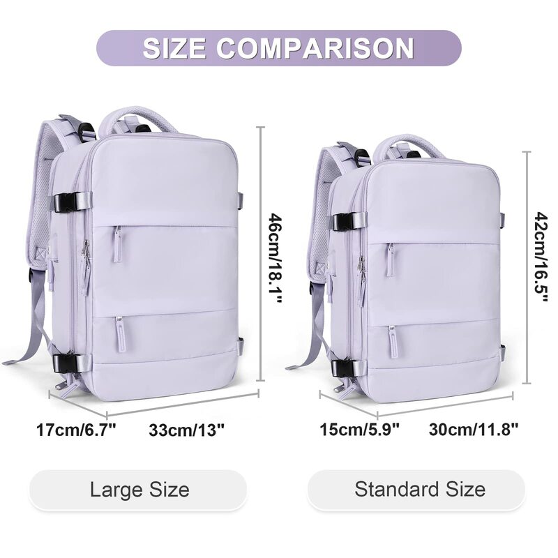 Дорожный рюкзак для женщин, одобрен авиапочтой, переносной рюкзак, водонепроницаемый спортивный багажный рюкзак, повседневный рюкзак