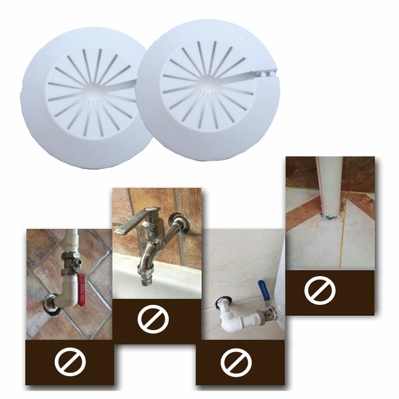 Пластиковое настенное отверстие для ванной комнаты, 2 шт., угловой клапан для смесителя, декоративная крышка, защелкивающаяся пластина, аксессуары для кухонного смесителя