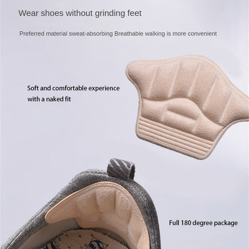 Wear-resistant Mats Comfortable Travel Self-adhesive Heel Pad/cushion Pad Heel Sticker Anti Drop Heel Unisex Shoe Accessories