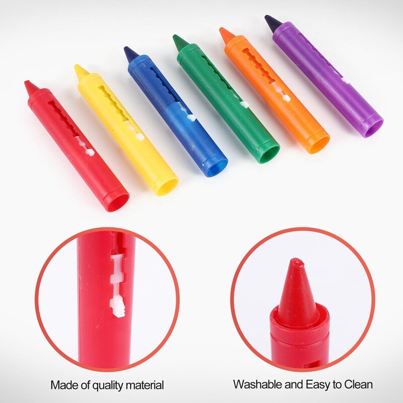 Krayon kamar mandi mainan grafiti dapat dicuci pena Doodle untuk bayi anak-anak mandi kreatif mainan pendidikan krayon